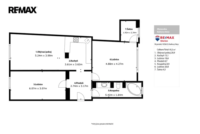 Prodej bytu 3+kk, Karlovy Vary, Moravská, 89 m2