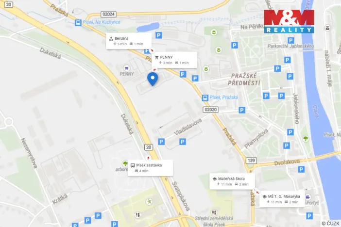 Prodej bytu 4+kk, Písek - Pražské Předměstí, Pražská, 73 m2
