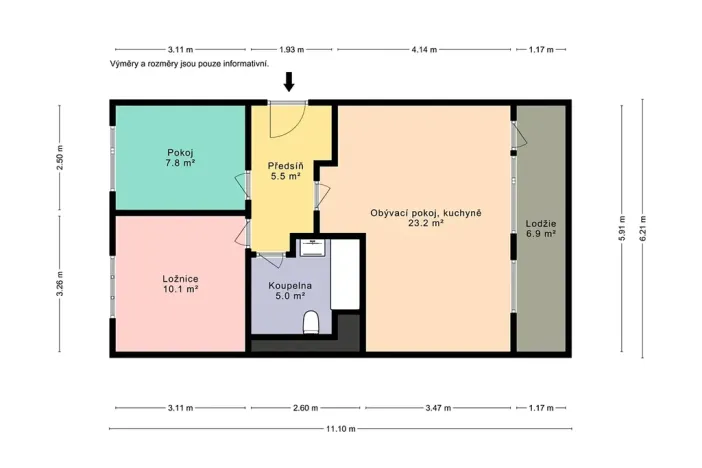Prodej bytu 3+kk, Praha - Střížkov, Rumburská, 61 m2