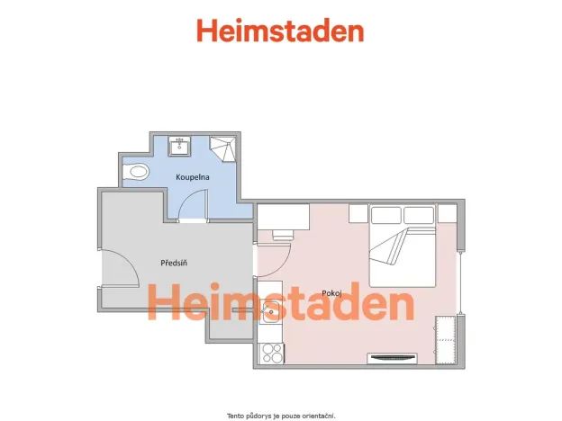 Pronájem bytu 1+kk, Havířov - Město, Československé armády, 19 m2