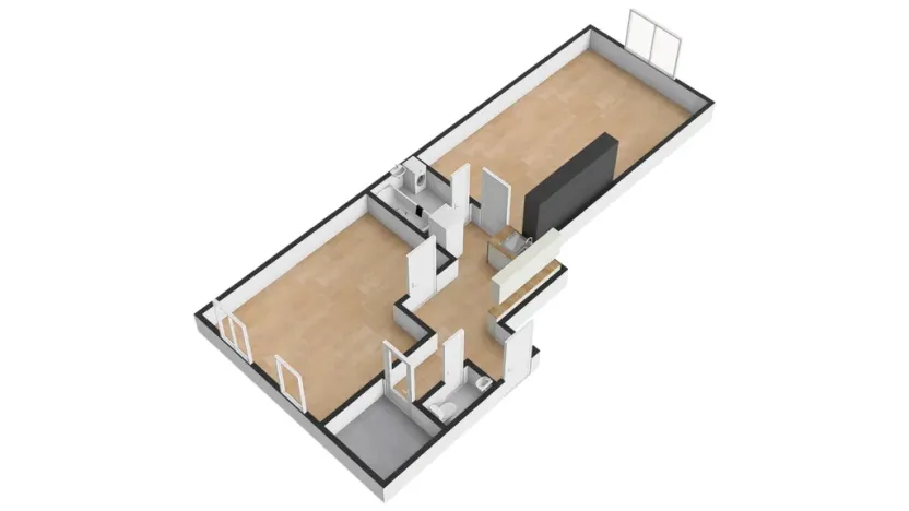 Pronájem bytu 2+kk, Praha - Kobylisy, Čimická, 61 m2