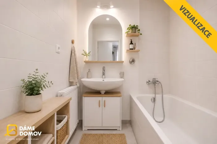Prodej bytu 2+1, Luhačovice, Zahradní čtvrť, 53 m2