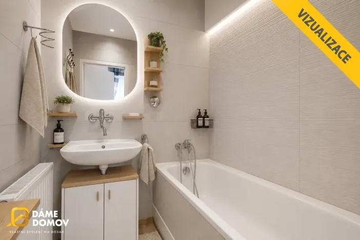 Prodej bytu 2+1, Luhačovice, Zahradní čtvrť, 53 m2