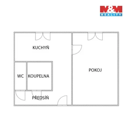 Pronájem bytu 1+1, Bohumín - Nový Bohumín, Šunychelská, 34 m2