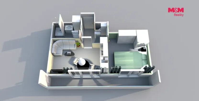Prodej bytu 2+kk, Praha, Na Maninách, 43 m2