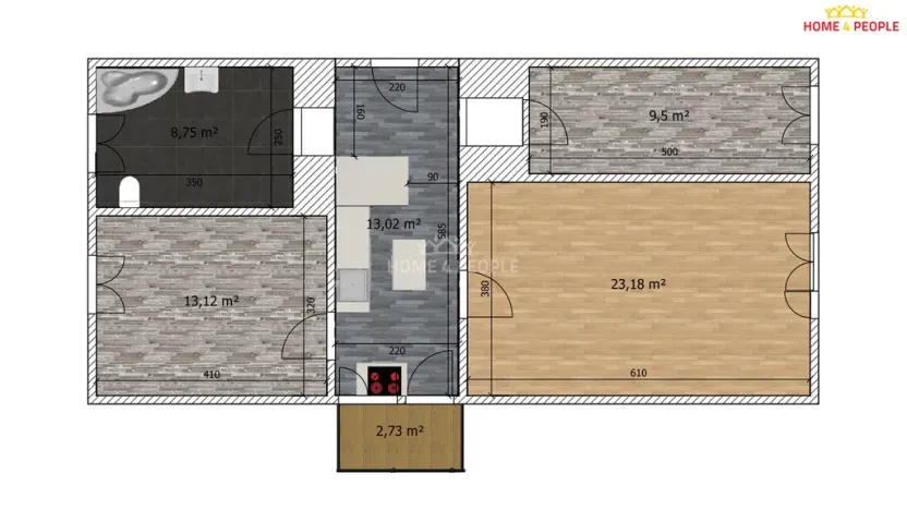 Prodej bytu 3+1, Dobříš, Pražská, 72 m2