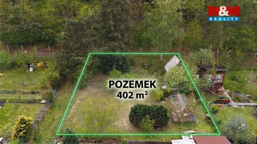 Prodej zahrady, Krnov - Pod Bezručovým vrchem, 402 m2