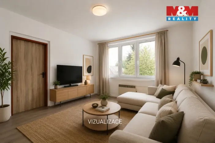 Prodej bytu 3+1, Černovice, Tyršova, 64 m2