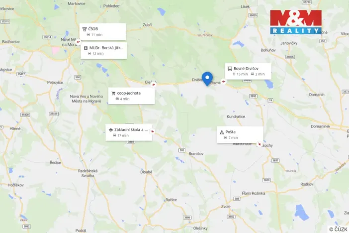 Prodej pozemku pro bydlení, Bystřice nad Pernštejnem - Rovné, 2569 m2