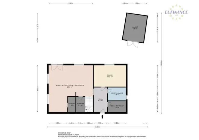 Prodej rodinného domu, Nelahozeves - Hleďsebe 1.díl, Pod strání, 123 m2