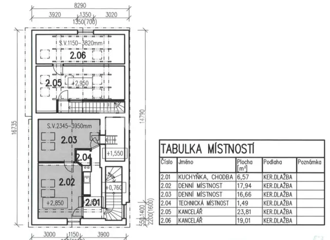 Pronájem kanceláře, Otrokovice, U Letiště, 103 m2
