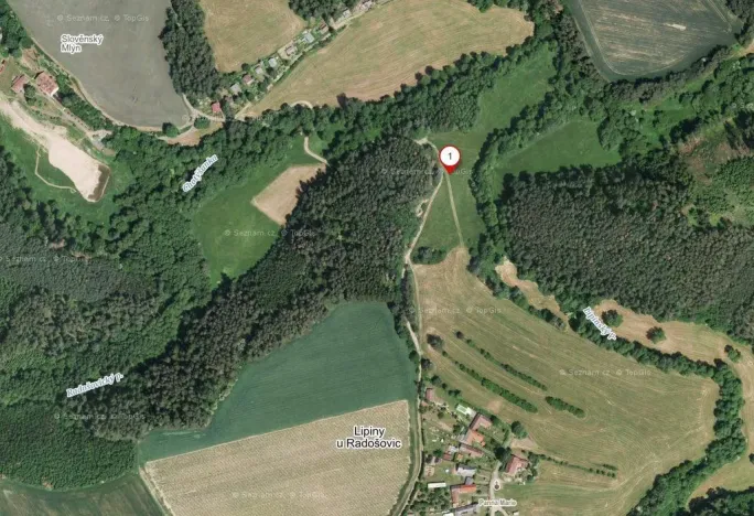 Prodej zahrady, Slověnice, 953 m2