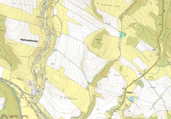 Prodej louky, Broumov - Rožmitál, 4529 m2
