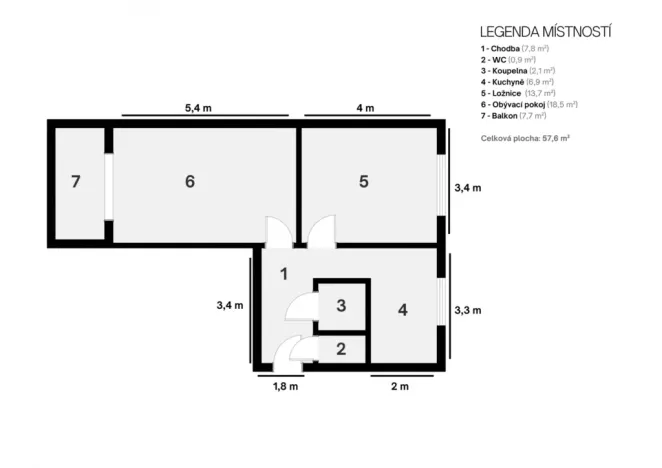 Prodej bytu 2+1, Ostrava - Hrabůvka, Provaznická, 50 m2