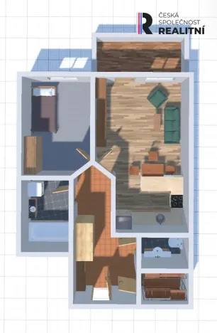 Pronájem bytu 2+kk, Praha - Chodov, Divišovská, 56 m2