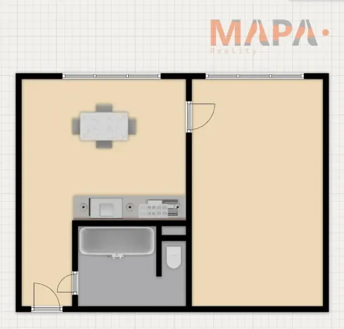 Prodej bytu 1+1, Jirkov, Generála Svobody, 35 m2