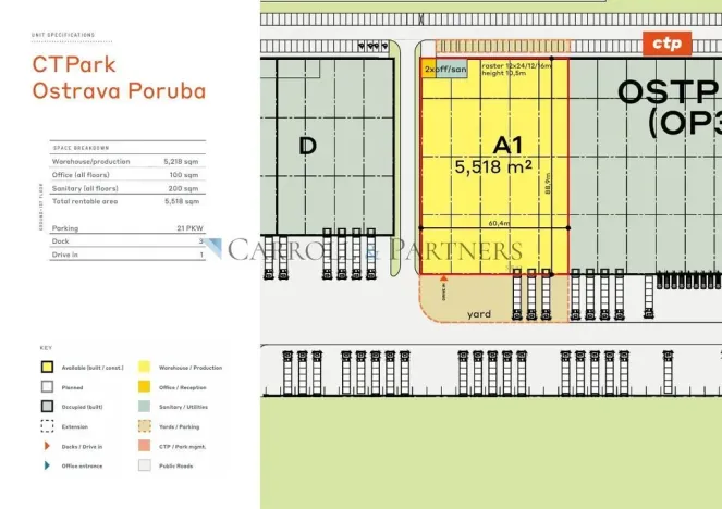 Pronájem skladu, Ostrava - Poruba, 17. listopadu, 5994 m2