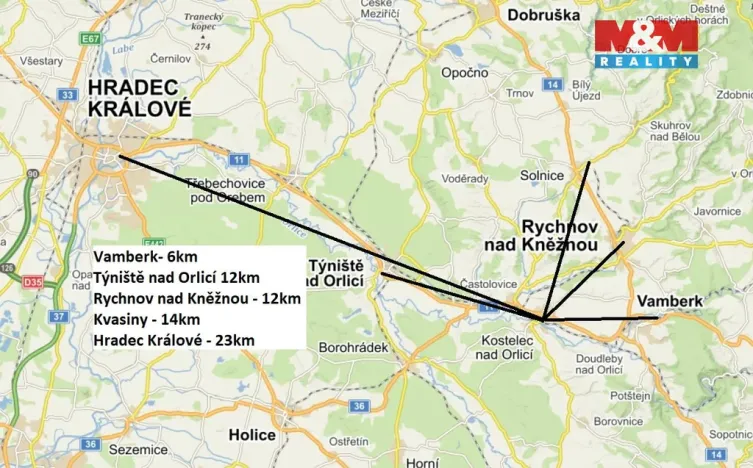 Prodej bytu 3+1, Kostelec nad Orlicí, Proškova, 65 m2