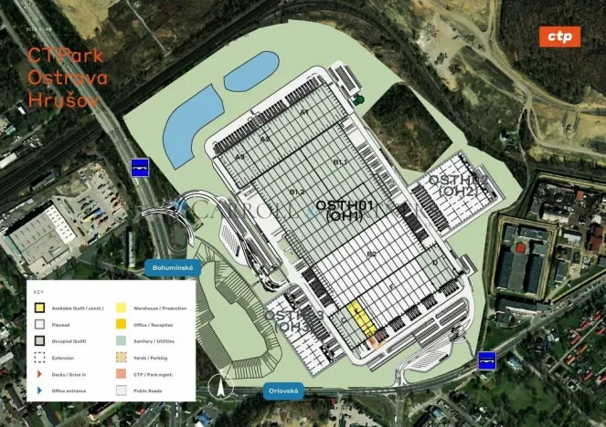 Pronájem skladu, Ostrava - Hrušov, Bohumínská, 2000 m2