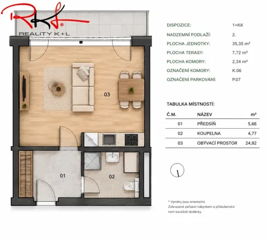 Pronájem bytu 1+kk, Mladá Boleslav, Nad Červenkou, 46 m2