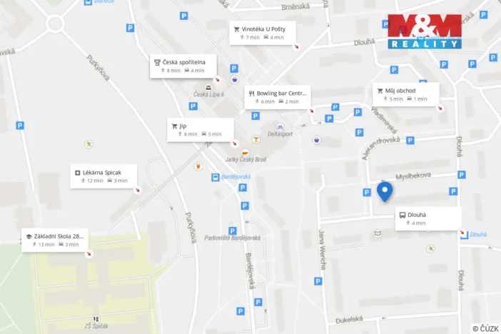 Pronájem bytu 2+1, Česká Lípa, Červeného kříže, 56 m2