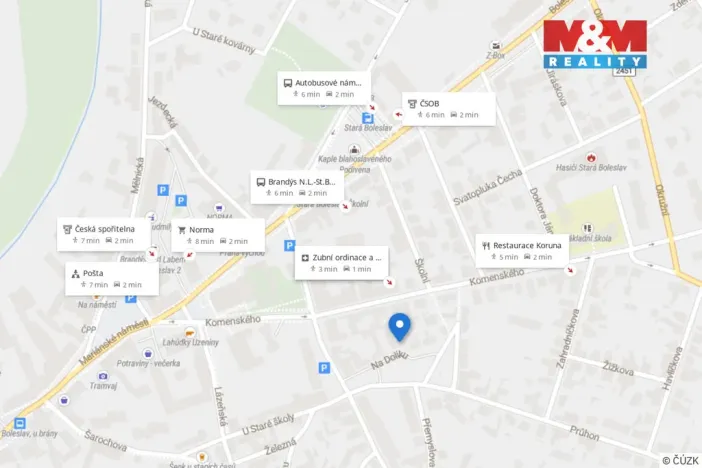 Pronájem bytu 1+kk, Brandýs nad Labem-Stará Boleslav - Stará Boleslav, Na dolíku, 30 m2