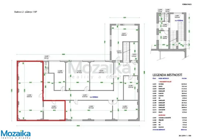 Pronájem kanceláře, Lanškroun - Ostrovské Předměstí, Opletalova, 53 m2