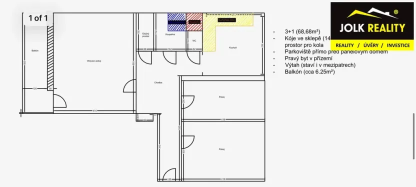 Prodej bytu 3+1, Opava, Antonína Sovy, 71 m2