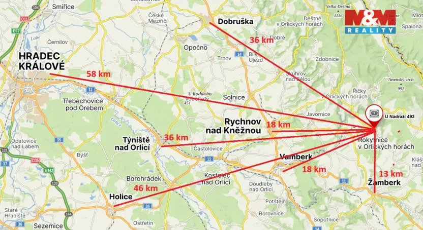 Prodej bytu 2+1, Rokytnice v Orlických horách, U Nádraží, 57 m2
