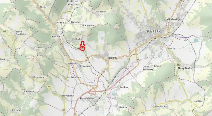 Prodej sadu/vinice, Bludov, 11057 m2