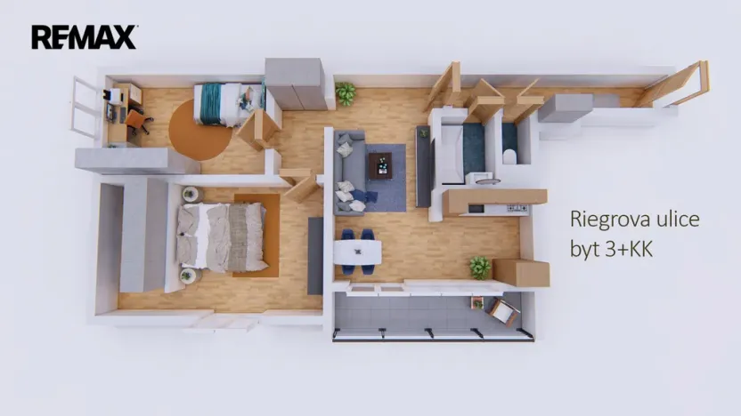 Prodej bytu 3+kk, Příbram - Příbram I, Riegrova, 61 m2