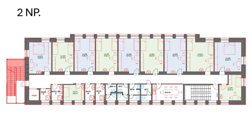 Prodej ubytování, Praha - Letňany, Beranových, 1190 m2