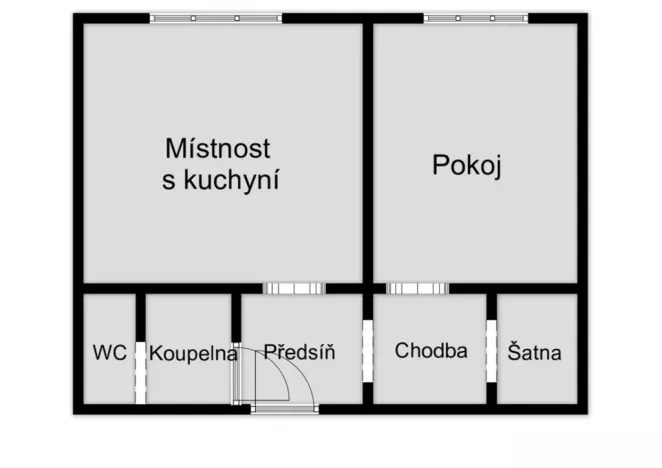 Prodej bytu 2+kk, Ústí nad Labem - Severní Terasa, Poláčkova, 42 m2