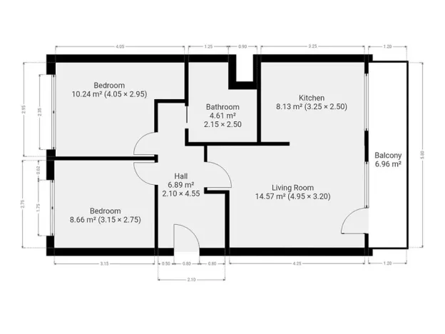 Pronájem bytu 3+kk, Praha - Krč, Hurbanova, 52 m2