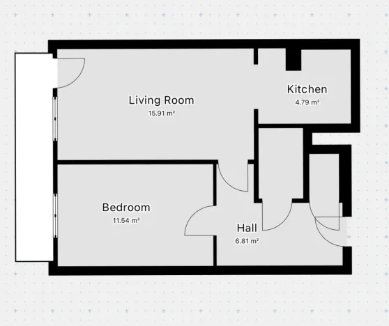 Pronájem bytu 2+kk, Praha - Záběhlice, Choceradská, 44 m2