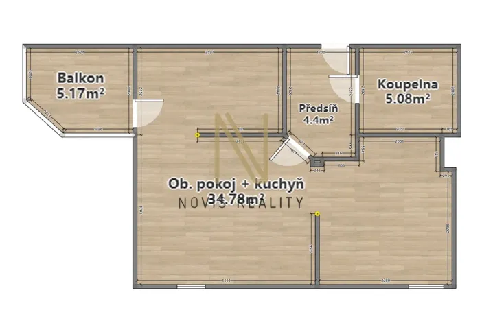 Pronájem bytu 1+1, Štěnovice, Čižická, 44 m2