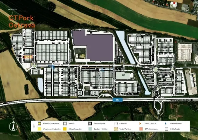 Pronájem skladu, Ostrava - Hrabová, Na Rovince, 1500 m2