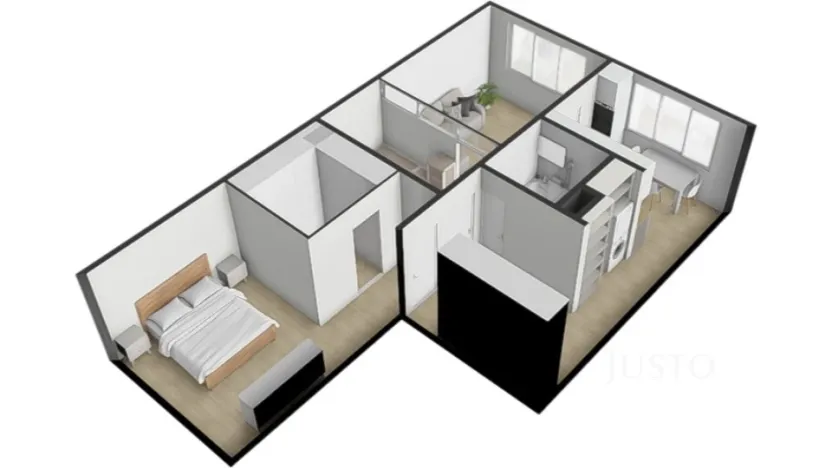 Prodej bytu 2+1, Písek - Budějovické Předměstí, Budovatelská, 66 m2