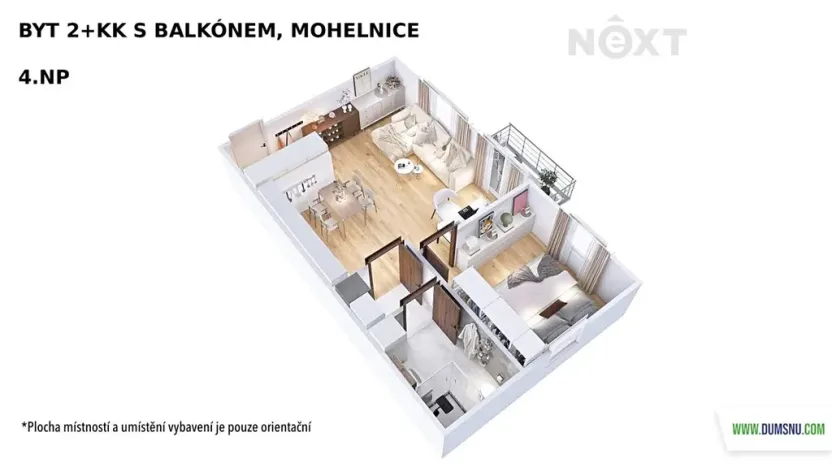 Pronájem bytu 2+kk, Mohelnice, Za Penzionem, 40 m2