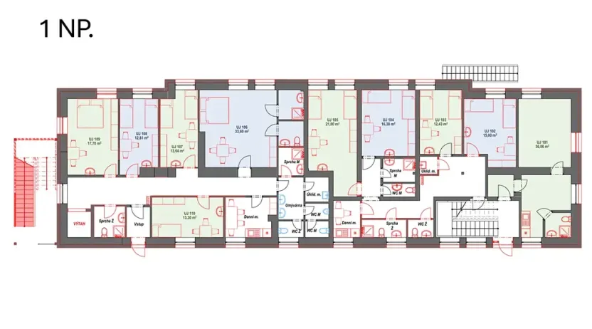 Prodej kanceláře, Praha - Letňany, Beranových, 1190 m2