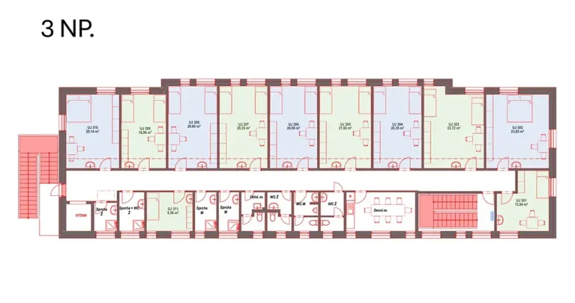 Prodej kanceláře, Praha - Letňany, Beranových, 1190 m2