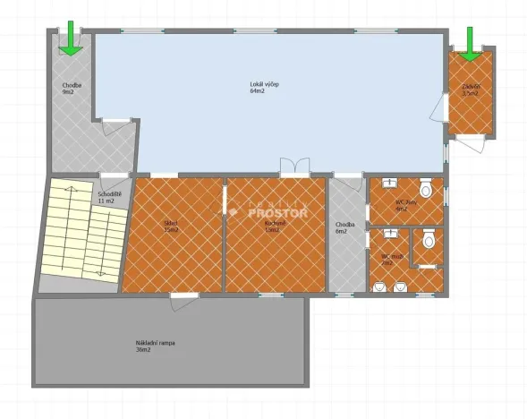 Prodej kanceláře, Zápy, 125 m2