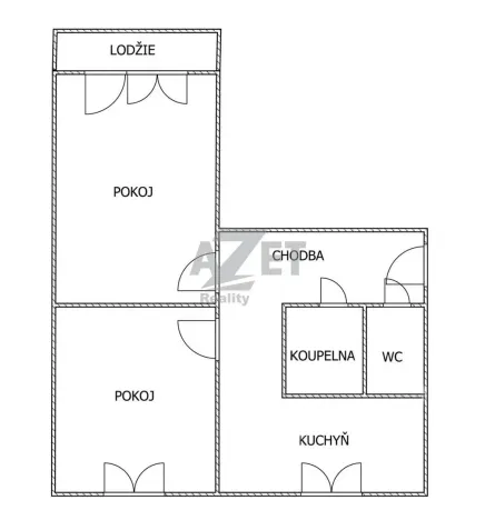 Prodej bytu 2+1, Ostrava - Hrabůvka, U Lesa, 54 m2