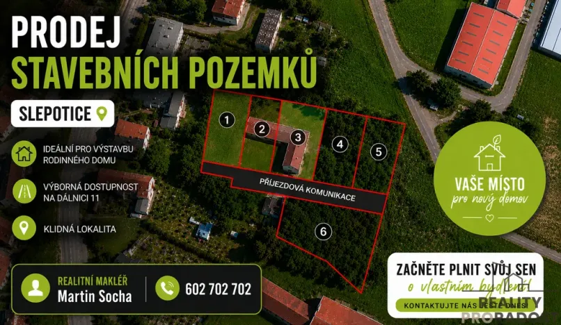 Prodej pozemku pro bydlení, Slepotice, 4338 m2