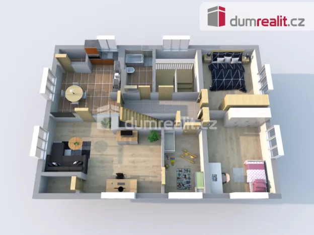 Pronájem bytu 4+1, Praha - Březiněves, Na hlavní, 96 m2