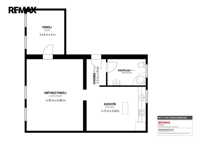 Prodej bytu 2+1, Karlovy Vary - Drahovice, Stará Kysibelská, 67 m2