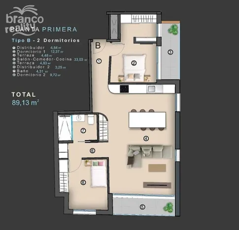 Prodej bytu 3+kk, Torrevieja, Alicante, Španělsko, 79 m2