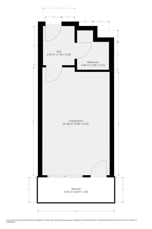 Pronájem bytu 1+kk, Praha - Vysočany, Gerstelova, 32 m2