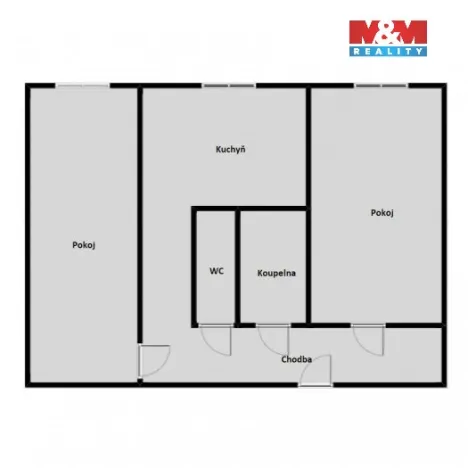 Prodej bytu 2+1, Klášterec nad Ohří, Družstevní, 60 m2