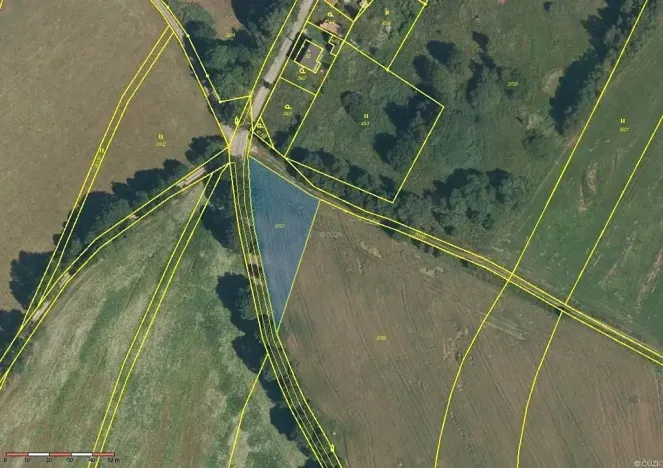 Prodej pole, Nová Bystřice, 1358 m2